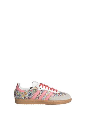 کفش اسنیکر صورتی زنانه بند دار adidas - کد 921855663
