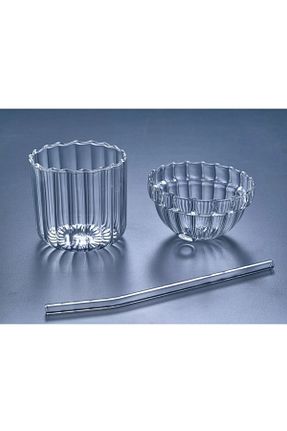 لیوان سفید شیشه MİMOZA PARK - کد 928180184