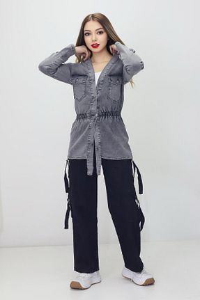 کت طوسی زنانه رگولار RAPİDO LİFE - کد 928181764