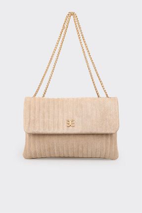 کیف دوشی بژ زنانه پارچه ای Elle - کد 928184795