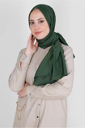 شال خاکی زنانه پلی استر Alvina - کد 799581020