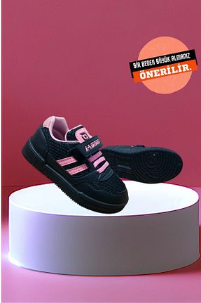 کفش پیاده روی صورتی بچه گانه میکروفیبر MODA - کد 904123833
