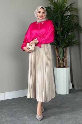 دامن حجاب طوسی زنانه رگولار Şulemoda Giyim - کد 928208992