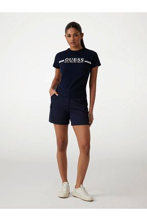 تیشرت سرمه ای زنانه رگولار Guess - کد 921645439