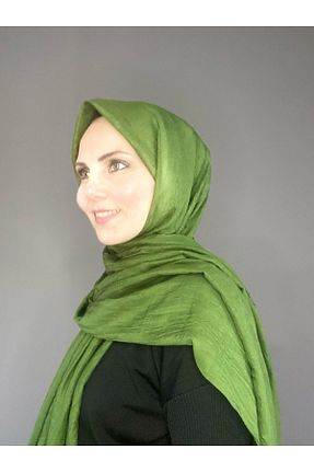 شال سبز زنانه پنبه ای The Message - کد 928226057