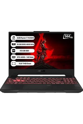 لپ تاپ گیمینگ مشکی AMD Ryzen 7 ASUS - کد 834417872