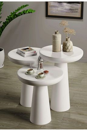 میز عسلی سفید چوب Simillo Home&Living - کد 928221825