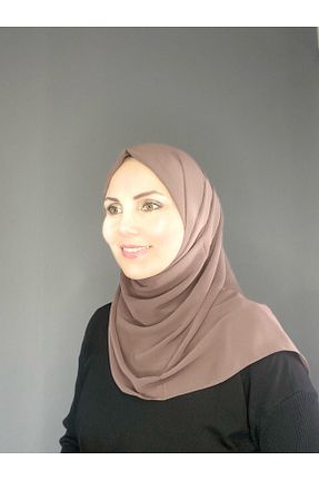 شال طوسی زنانه شیفون The Message - کد 928228414