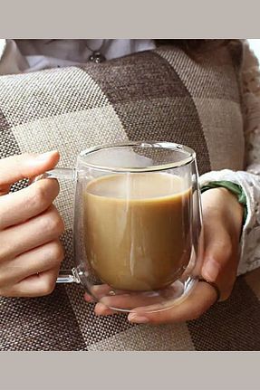 لیوان بژ شیشه HUBBYCHEF - کد 928281138