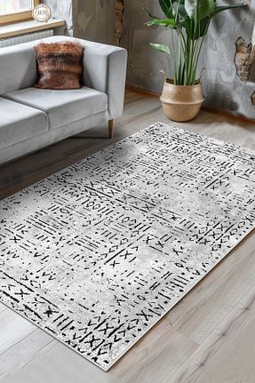 فرش طوسی قابل شستشو West Home - کد 458266766