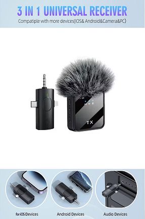 فرستنده بی سیم صدا و تصویر مشکی zibo - کد 928289004