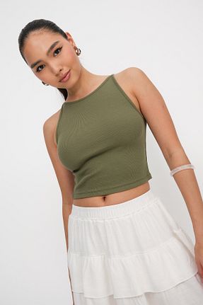 بلوز سبز زنانه ساده Addax - کد 928288038