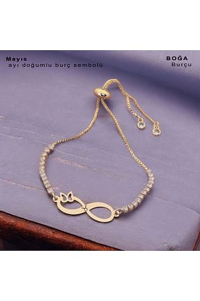 دستبند طلا طلائی زنانه 14 عیار ARCHINO GOLD - کد 906303822