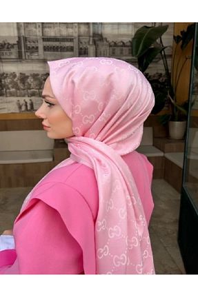 شال صورتی زنانه پنبه ای Genel Markalar - کد 881095396