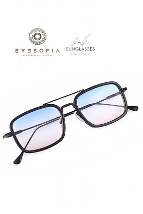 عینک آفتابی آبی زنانه UV400 Eyesofia - کد 809639990