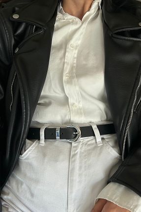 کمربند مشکی زنانه چرم مصنوعی keisy - کد 928296266