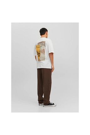 تیشرت سفید مردانه یقه دوچرخه Jack & Jones - کد 716542247