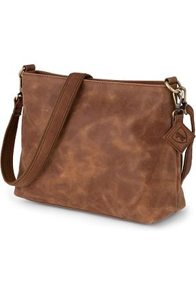 کیف دوشی قهوه ای زنانه چرم خالص Berliner Bags - کد 928310430