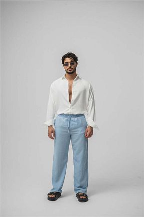 ست بالاتنه و پائین تنه متالیک مردانه بافتنی OUTFİT MAN - کد 928314860