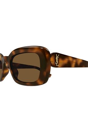 عینک آفتابی قهوه ای زنانه UV400 Saint Laurent - کد 869836386