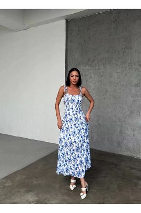 لباس آبی زنانه بافتنی BNK Shop - کد 928353413