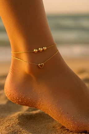 خلخال جواهر طلائی زنانه استیل (فولاد) X-Lady Accessories - کد 926802170