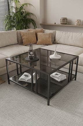 میز جلو مبلی طوسی فلزی Dekoport - کد 761109726