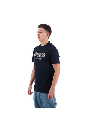 تیشرت سرمه ای مردانه رگولار Guess - کد 921758065
