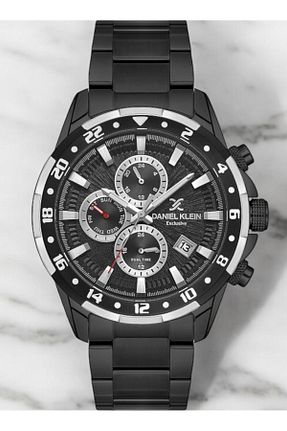 ساعت مچی مشکی مردانه 45 میلی متر Daniel Klein - کد 927121390