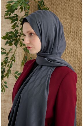 شال طوسی زنانه پلی استر Fatma Atasoy - کد 928396583