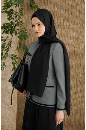 شال مشکی زنانه پلی استر Fatma Atasoy - کد 928396412