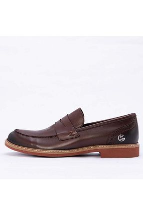 کفش کلاسیک قهوه ای مردانه چرم خالص Gusse - کد 735252605