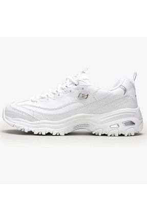 کفش اسنیکر سفید زنانه چرم اصل Skechers - کد 928420653