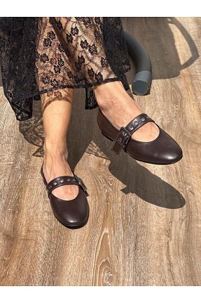 بابت قهوه ای زنانه چرم مصنوعی SİBA SHOES - کد 928436697