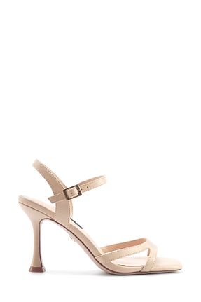 صندل بژ زنانه پاشنه نازک Nine West - کد 894017571