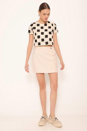 دامن صورتی زنانه پلی استر Coral - کد 922704549