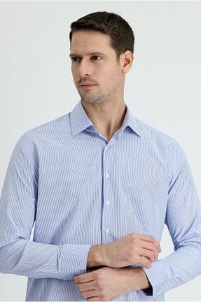 پیراهن سرمه ای مردانه اسلیم فیت Kiğılı - کد 658607773