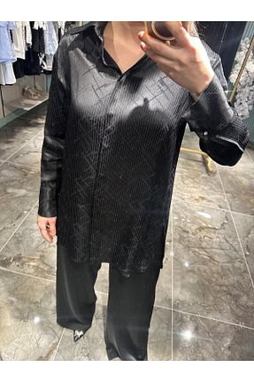ست بالاتنه و پائین تنه مشکی زنانه بافتنی my312 - کد 928439810