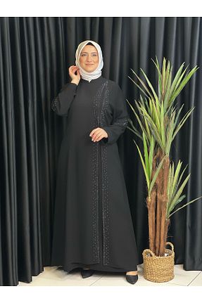 لباس مشکی زنانه بافتنی Butik büyük beden - کد 928647699