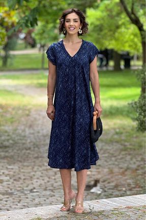 لباس آبی زنانه بافتنی Nevin Kaya Moda - کد 831962784
