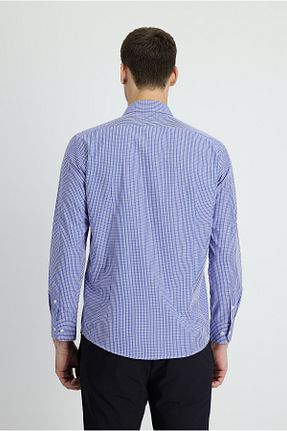 پیراهن سرمه ای مردانه اسلیم فیت Kiğılı - کد 658947483