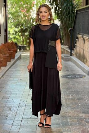لباس مشکی زنانه بافتنی Nevin Kaya Moda - کد 928440701