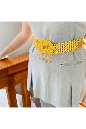 اکسسوری بدن زرد زنانه فلزی xesha - کد 928509706