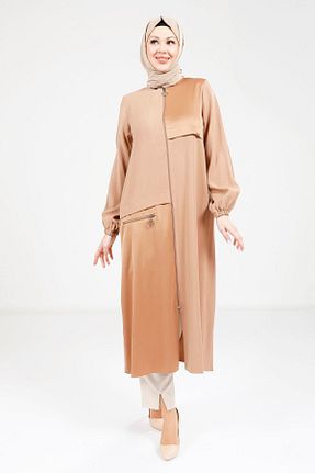 رویه حجاب قهوه ای زنانه ویسکون Beyza - کد 928513028
