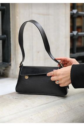 کیف دوشی مشکی زنانه چرم مصنوعی Rose bags - کد 928526539