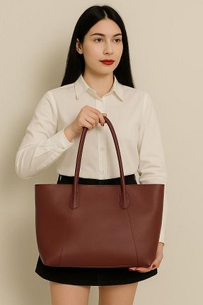 کیف دوشی زرشکی زنانه چرم مصنوعی daluxe - کد 917841289
