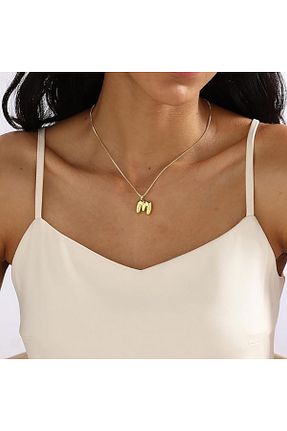 گردنبند استیل ( فولاد ) طلائی استیل (فولاد) Atolyezone - کد 928551342