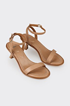 صندل بژ زنانه پاشنه متوسط (5-9 سانتی متر) Elle - کد 928551023