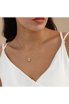 گردنبند استیل ( فولاد ) طلائی زنانه استیل (فولاد) Atolyezone - کد 928551326