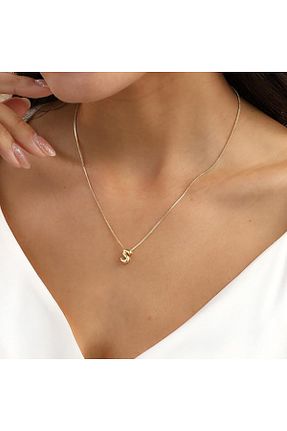 گردنبند استیل ( فولاد ) طلائی زنانه استیل (فولاد) Atolyezone - کد 928551311